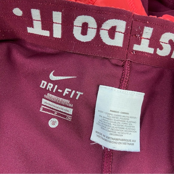 Nike Running Bundle Lot Tank Bra Top & 2 Shorts Small S Blue Salmon Pink - Picture 13 of 16